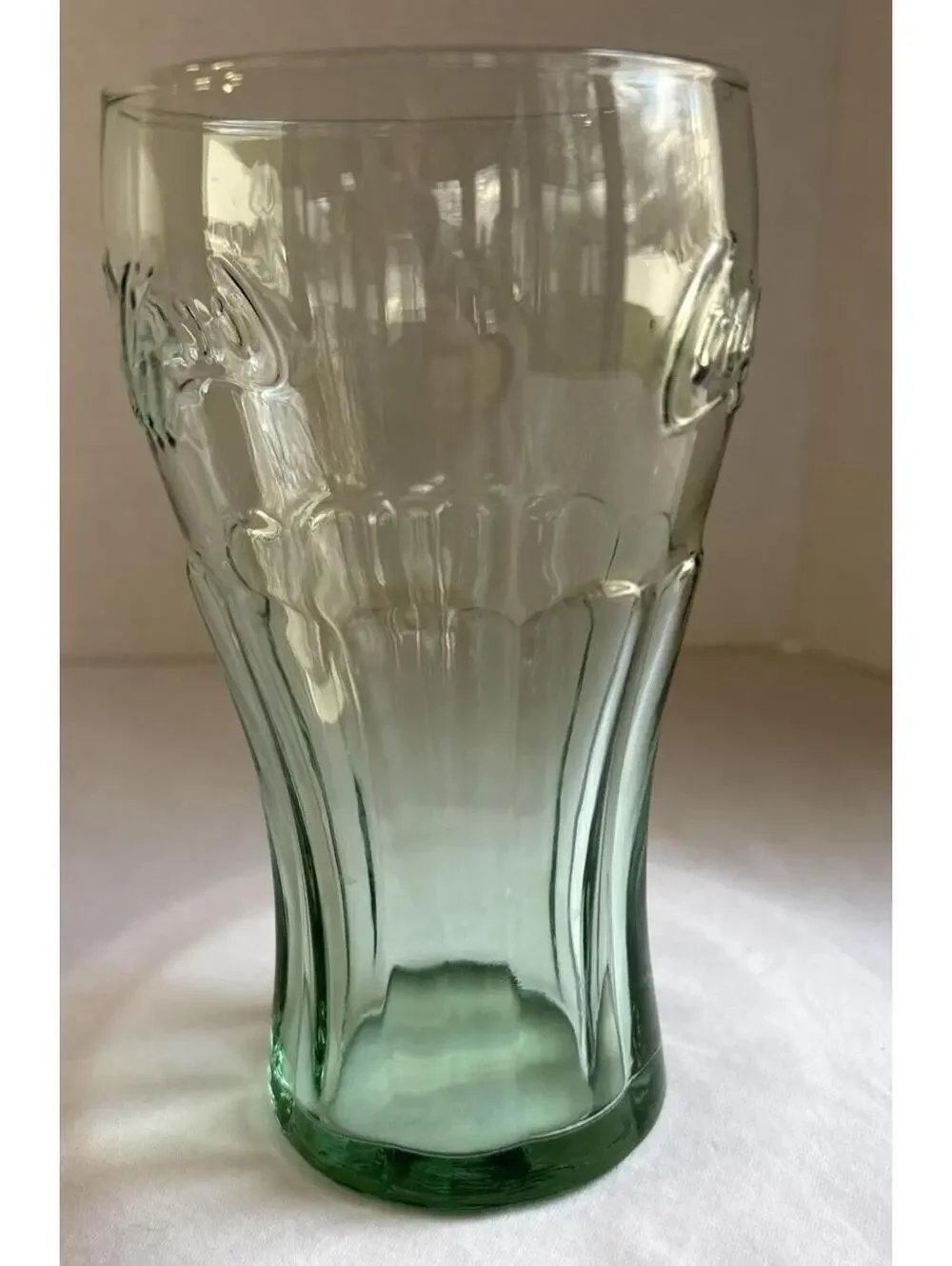 Coca Cola Green Soda Fountain Glass Vintage